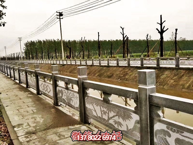 美化城市河道，完美防護(hù)欄桿，大理石裝飾