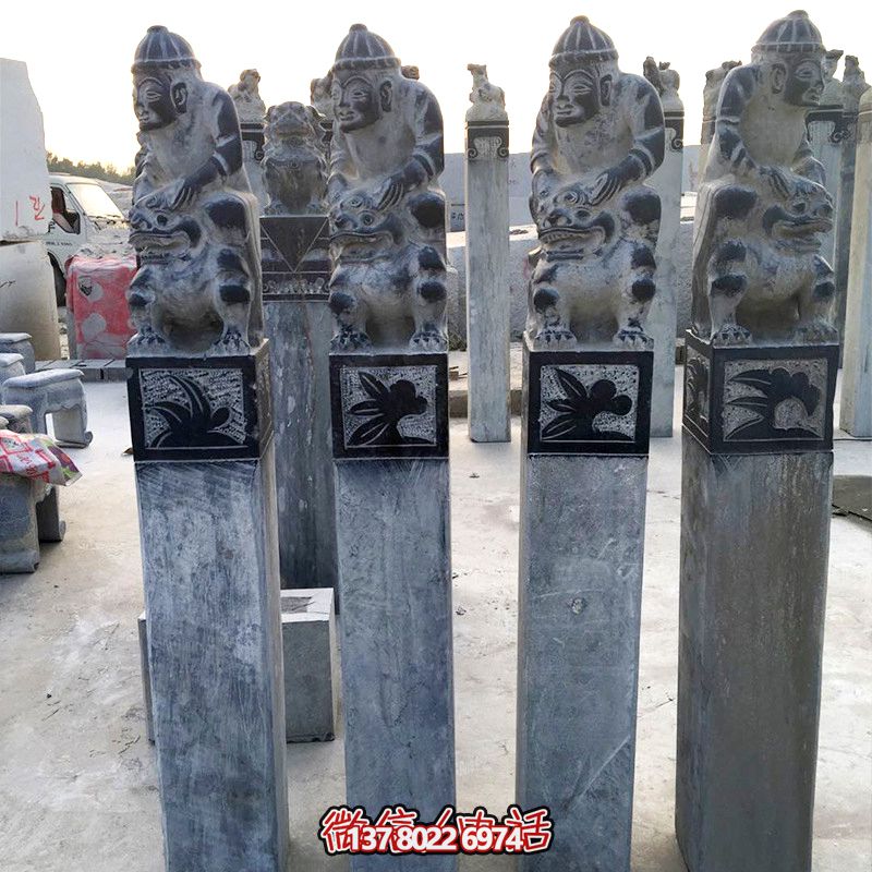 精美絕倫的拴馬柱擺件，裝飾你的庭院門口