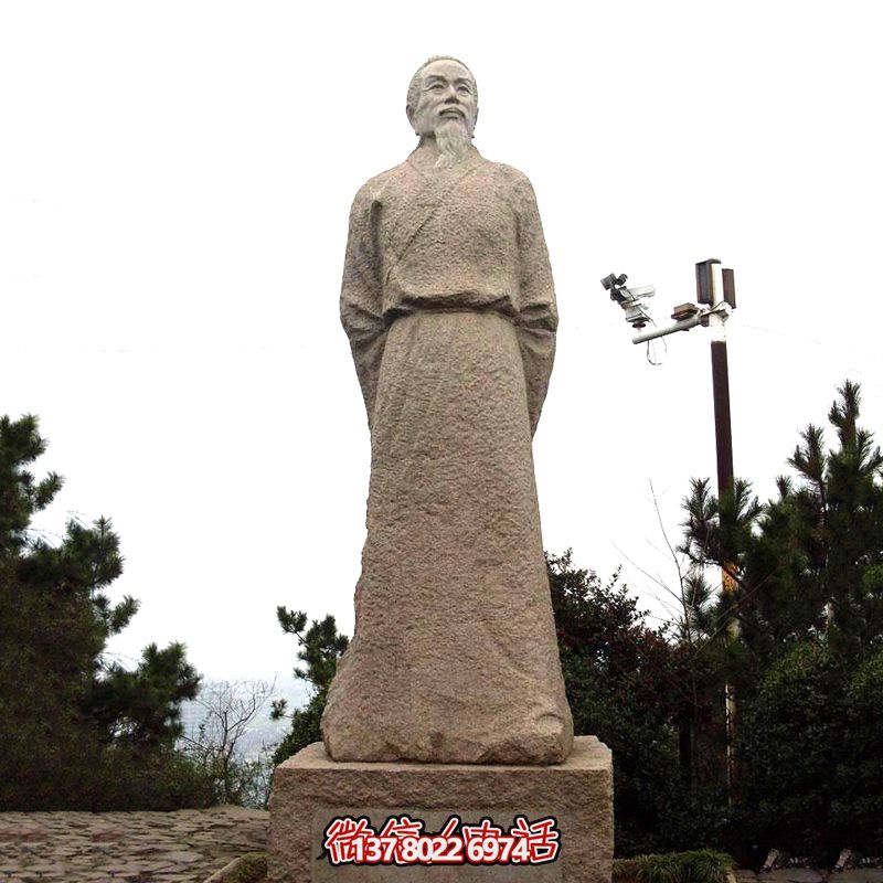 賀知章砂巖石雕像，感受歷史魅力