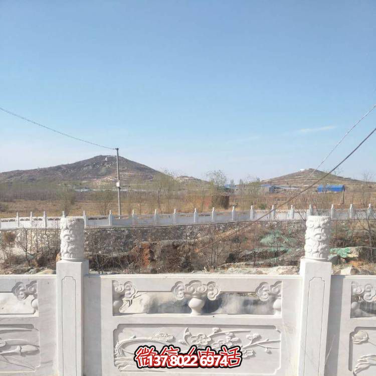 漢白玉防護欄桿，裝飾美化河道景區(qū)