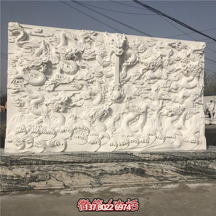 精湛雕刻的室內大理石雕塑，為您的庭院增添浮雕照壁