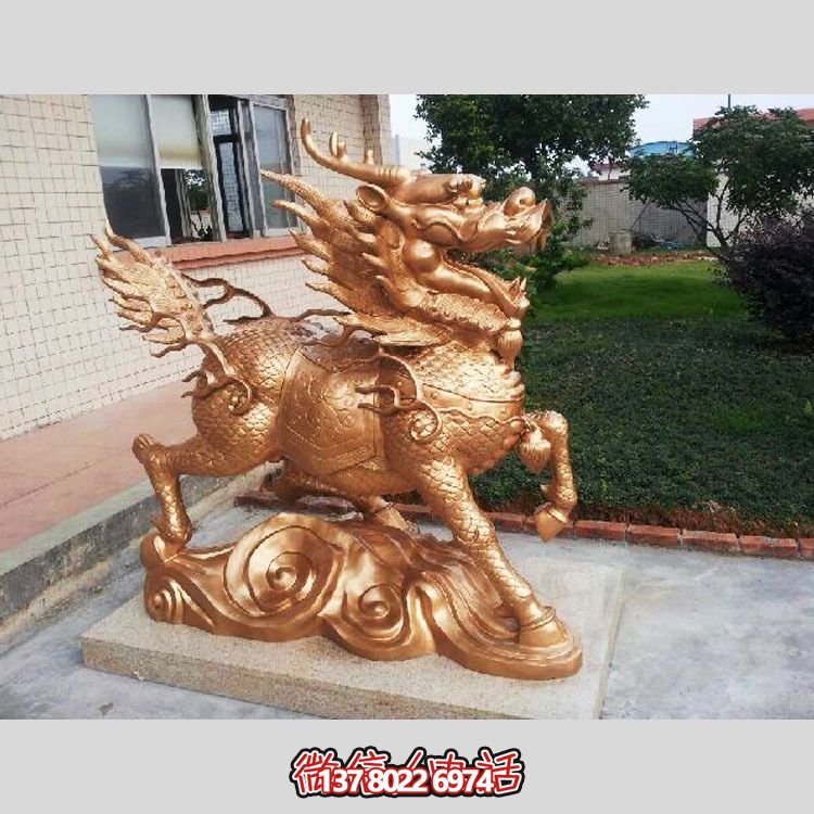 非凡精致的不銹鋼麒麟雕塑，裝點你的別墅庭院