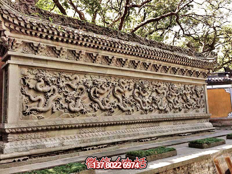 景區(qū)古建筑九龍壁壁畫(huà)雕塑 景區(qū)古建筑九龍壁壁畫(huà)雕塑