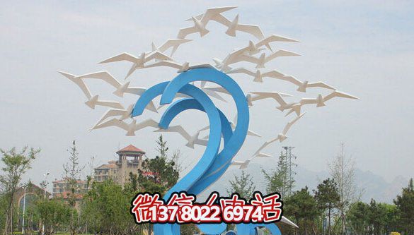 玻璃鋼公園創意個性放飛的鴿子雕塑 玻璃鋼公園創意個性放飛的鴿子雕塑