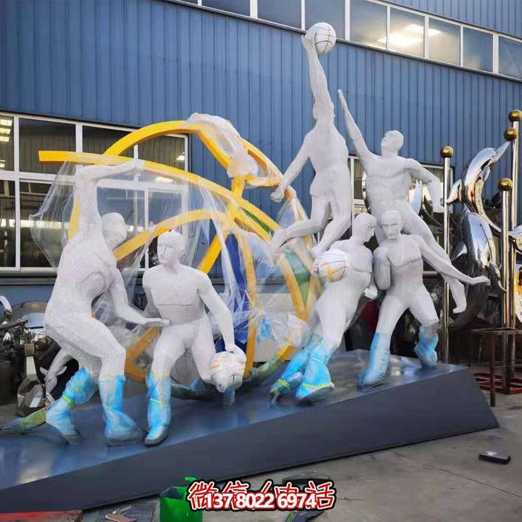 戶(hù)外大型不銹鋼運(yùn)動(dòng)主題景觀校園文化健身雕像