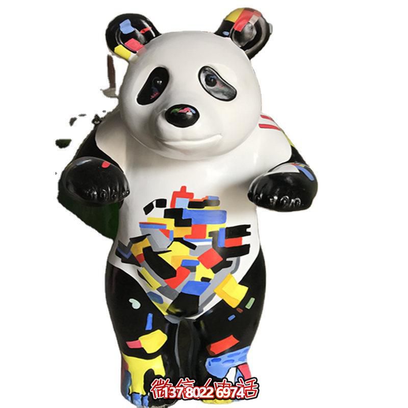 熊貓雕塑-商業街學校擺放卡通創意熊貓玻璃鋼雕塑 熊貓雕塑-商業街學校擺放卡通創意熊貓玻璃鋼雕塑