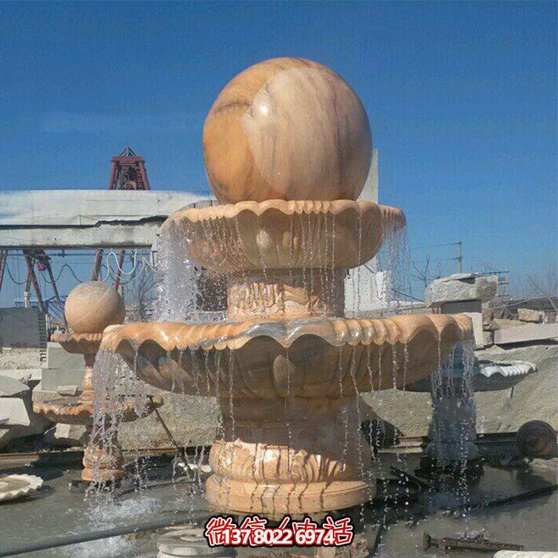 花園廣場流水風水球景觀雕塑 花園廣場流水風水球景觀雕塑